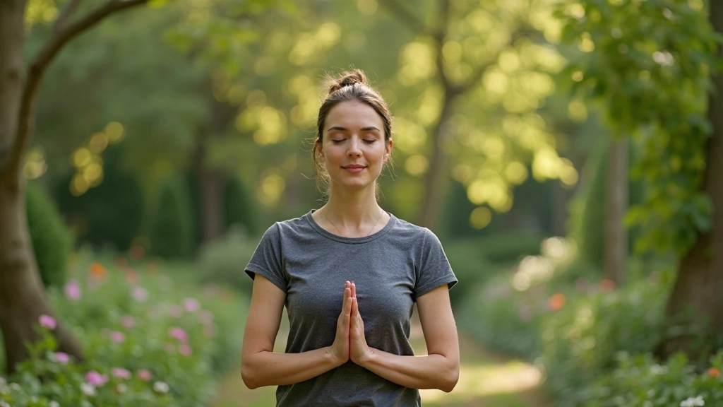 Persoon die mindfulness en meditatie beoefent in een rustige omgeving