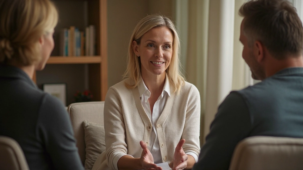 Psycholoog in gesprek met cliënt tijdens therapeutische sessie over persoonlijke groei